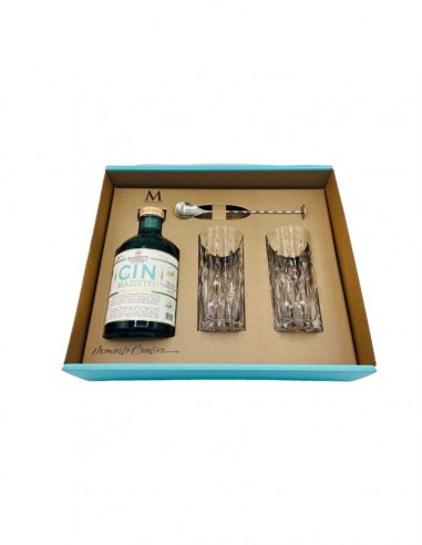 Confezione Gin Con Due Tumbler Alti E Spoon Mazzetti