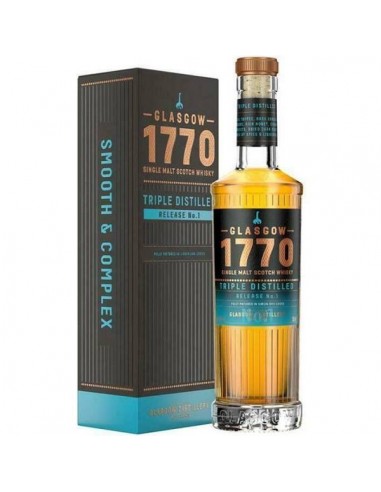 1770 Glasgow Whiskey Single Malt Triple Distilled - Glasgow Distillery